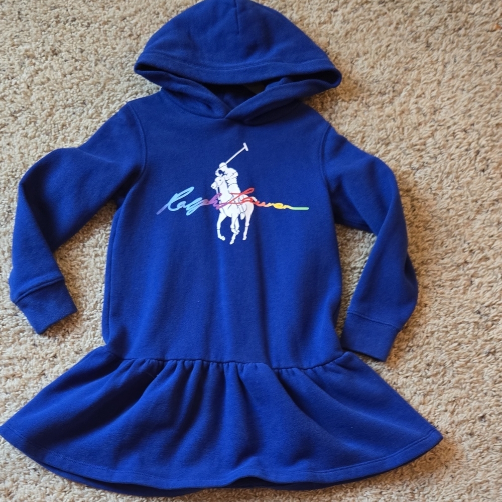 Ralph Lauren Royal Blue Hoodie Dress
